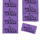 Consumptiebon met drank iconen op strips - per 1000 bonnen