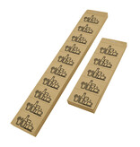 Consumptiebon met drank iconen op strips - per 1000 bonnen