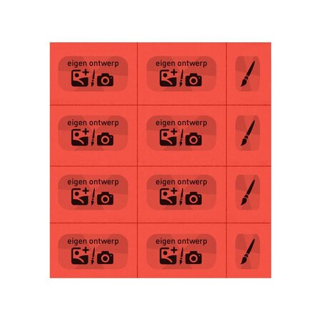 CombiCraft Consumptiekaart maken met eigen ontwerp zwarte druk 10 consumpties - per 200 kaarten