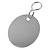 CombiCraft RVS sleutellabel rond blanco