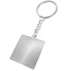 CombiCraft Blanco RVS sleutelhanger vierkant - per 1 stuk