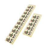 Consumptiebon full colour met drank iconen op strips - per 1000 bonnen