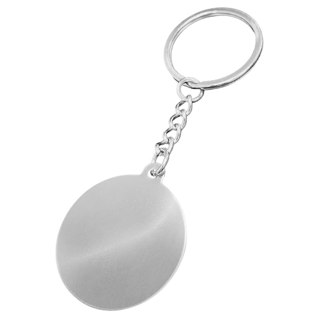 CombiCraft Blanco RVS sleutelhanger rond - per 1 stuk