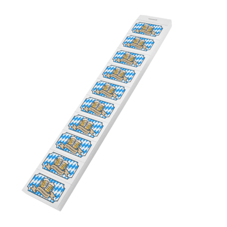 CombiCraft Engelse consumptiebon Oktoberfest in full colour op strips - per 1000 bonnen