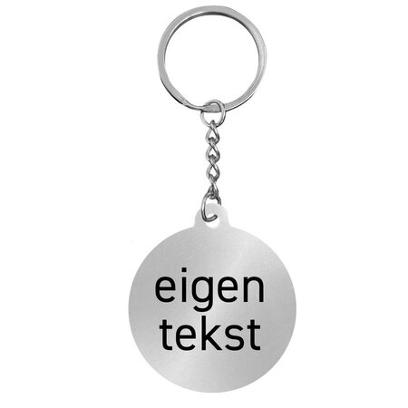 CombiCraft RVS sleutelhanger met tekst - per 1 stuk