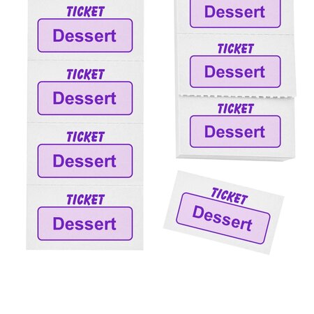 CombiCraft Consumptiebonnen dessert op strips - per 1000 bonnen