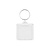 Blanco plexiglas sleutelhanger vierkant klein