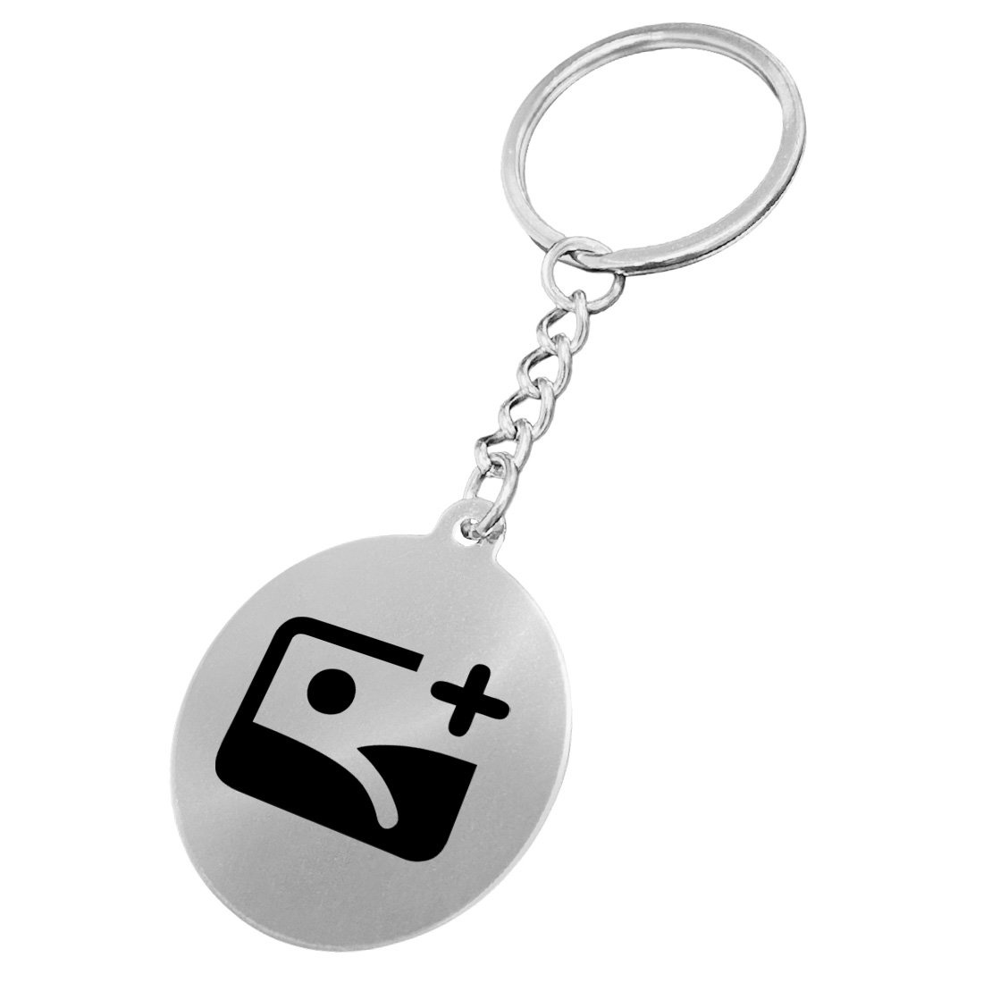 CombiCraft Blanco RVS sleutelhanger met logo - per 1 stuk