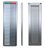 Aluminium Russisch aanwezigheidsbord met присутствующий - отсутствующий voor 30 personen