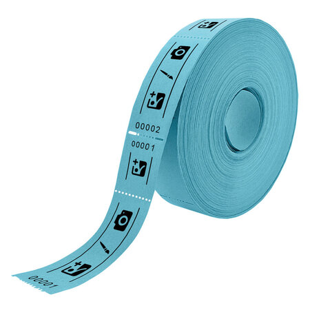 CombiCraft Entreebewijs op rol 114x30mm met rechte afscheurstrook - per 1000 bonnen