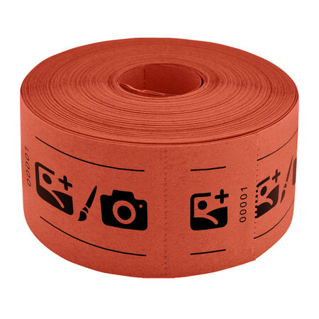 CombiCraft Entreebewijs op rol 114x60mm met rechte afscheurstrook - per 1000 bonnen