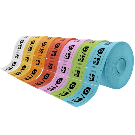 CombiCraft Entreebewijs op rol 114x60mm met rechte afscheurstrook - per 1000 bonnen