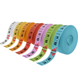 CombiCraft Entreebewijs op rol 80x30 mm met schuine afscheurstrook - per 1000 bonnen
