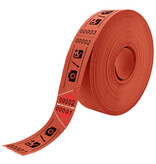 CombiCraft Entreebewijs op rol 80x30 mm met schuine afscheurstrook - per 1000 bonnen