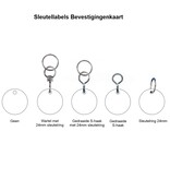 CombiCraft RVS sleutellabel actiemodel met logo - per 1 stuk