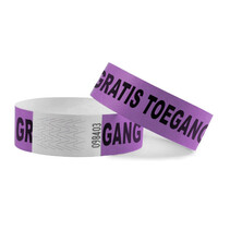 Gratis toegang Tyrex polsbandjes - 100 stuks