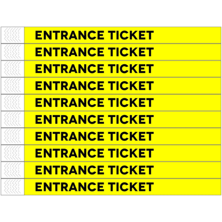 CombiCraft Entrance ticket Tyrex polsbandjes - per 100 stuks