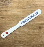 Bierafschuimer met eigen ontwerp  230x27x3mm - per 1 stuk