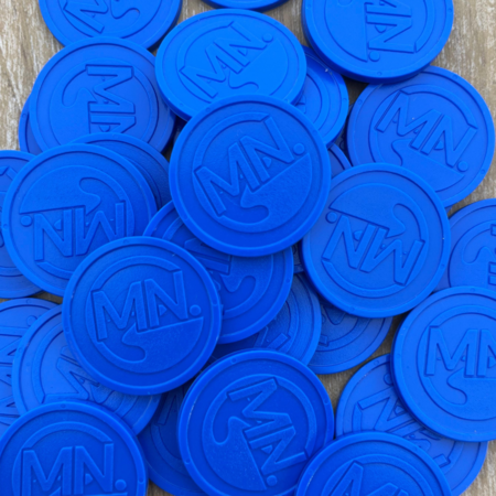 CombiCraft Plastic reliëfmunten Ø29mm met jouw ontwerp - per 1000 stuks
