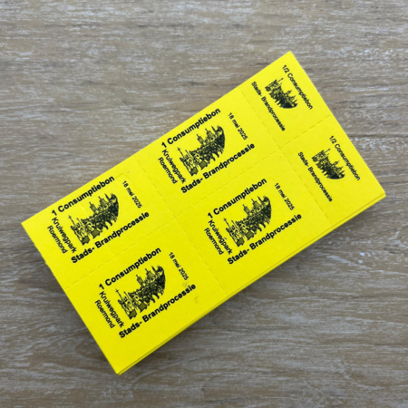 CombiCraft Consumptiekaart maken met eigen ontwerp zwarte druk 10 consumpties - per 200 kaarten