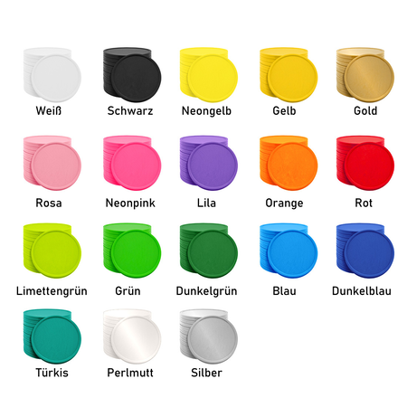 CombiCraft Plastic contrastmunten in ijsvorm 33x50mm met eigen tekst - per 1000 stuks