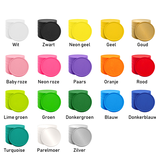 CombiCraft Plastic contrastmunten in ijsvorm 33x50mm met eigen tekst - per 1000 stuks
