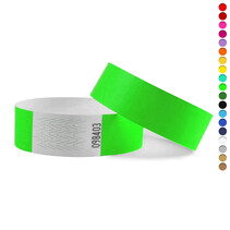 Blanco Tyvek polsbandjes - 100 stuks