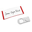 CombiCraft Blanco Polar naambadge kunststof met magneet rood - per 1 stuk