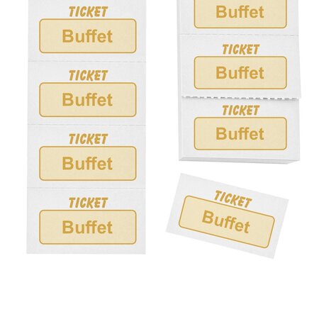 CombiCraft Consumptiebonnen buffet op strips - per 1000 bonnen