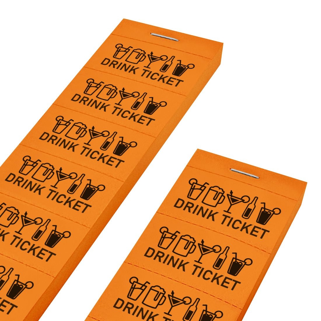 CombiCraft Consumptiebon met tekst drink ticket en drank iconen op strips - per 1000 bonnen