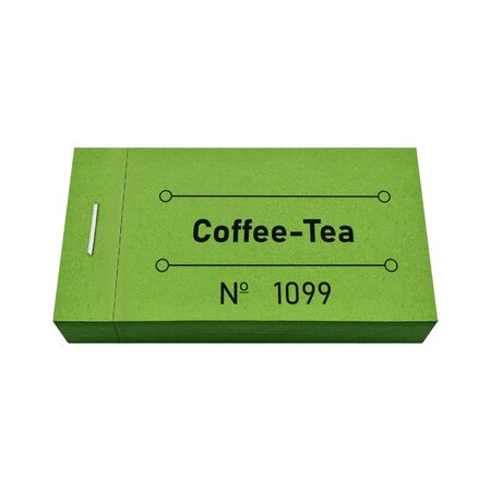 CombiCraft Consumptiebon coffee-tea in groen 50x30mm - per 50 bonnen