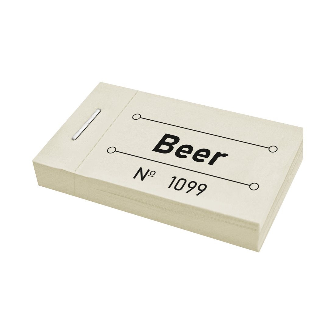 CombiCraft Consumptiebon beer in pastel geel 50x30mm - per 50 bonnen