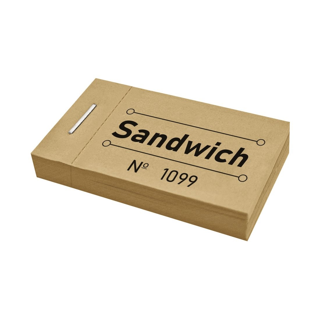 CombiCraft Consumptiebon sandwich in caramel 50x30mm - per 50 bonnen