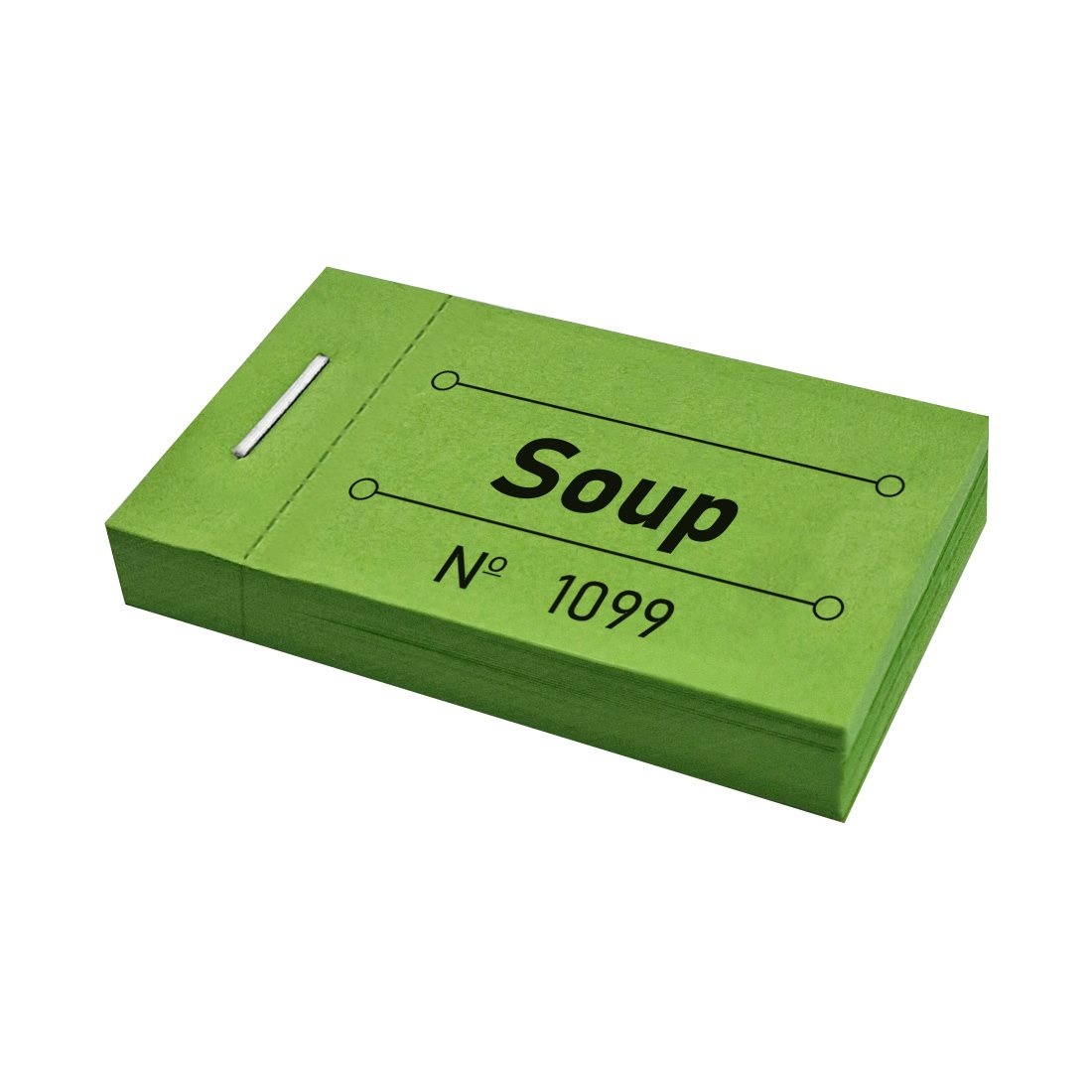 CombiCraft Consumptiebon soup in groen 50x30mm - per 50 bonnen