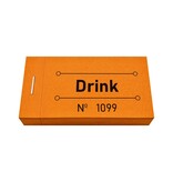 CombiCraft Consumptiebon drink in oranje 50x30mm - per 50 bonnen