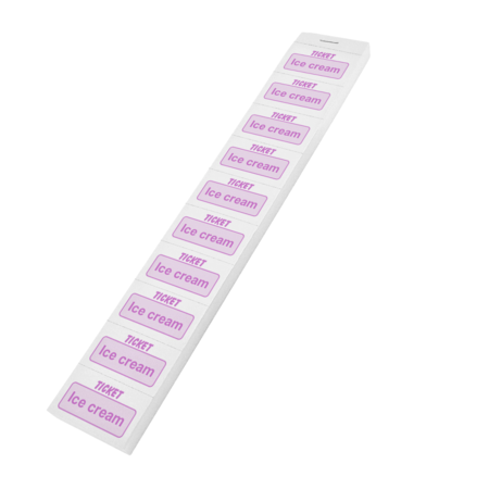 CombiCraft Consumptiebonnen ice cream op strips - per 1000 bonnen