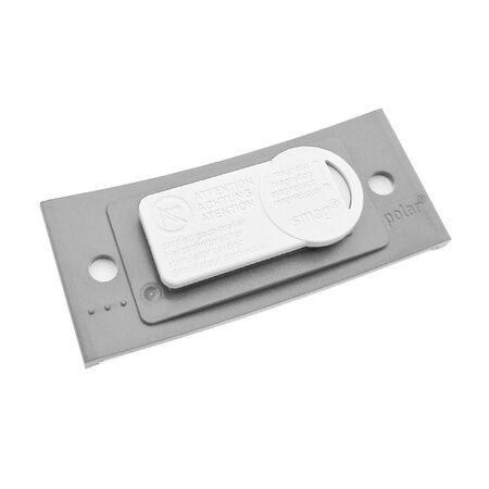 CombiCraft Blanco Polar naambadge kunststof met magneet lichtgrijs - per 1 stuk
