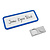 CombiCraft Blanco naambadge Office blauw - per stuk