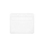 CombiCraft Blanco transparante badgehouder kunststof 105x87mm met sleuf - per 1 stuk