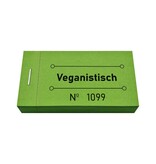 Consumptiebon veganistisch in groen 50x30mm - per 50 bonnen