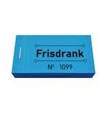 Consumptiebon frisdrank in blauw 50x30mm - per 50 bonnen