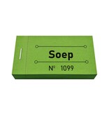 Consumptiebon soep in groen 50x30mm - per 50 bonnen