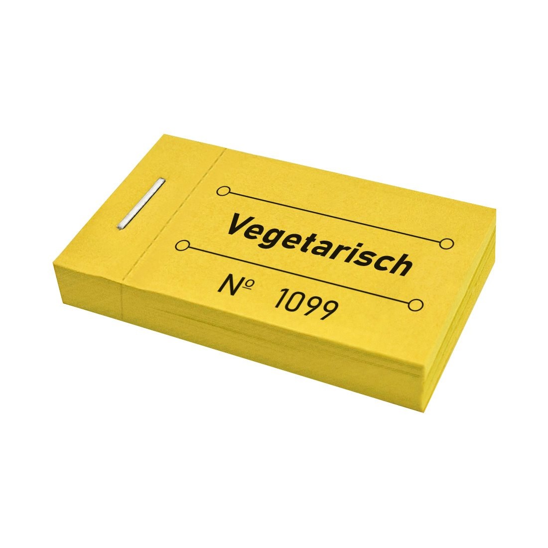 CombiCraft Consumptiebon vegetarisch in geel 50x30mm - per 50 bonnen