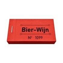 Consumptiebon bier wijn - 50 stuks