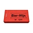 CombiCraft Consumptiebon met bier en wijn in rood 50x30mm - per 50 bonnen