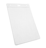 CombiCraft Blanco transparante badge houder kunststof 112x180mm met sleuf - per 1 stuk