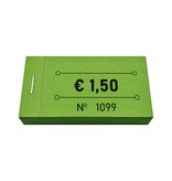 CombiCraft Consumptiebonnen in boekjes € 1,50 groen 50x30mm - per 50 bonnen