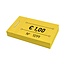 CombiCraft Consumptiebonnen in boekjes € 1,00 geel 50x30mm - per 50 bonnen
