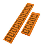 Consumptiebon met tekst consumptiebon op strips - per 1000 bonnen