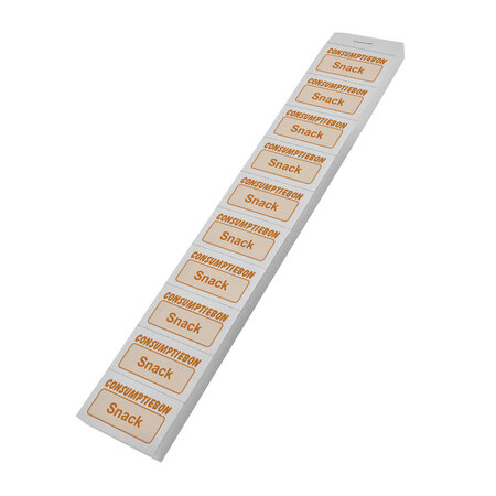 Consumptiebon snack op strips - per 1000 bonnen